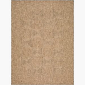 Sandra Beige Outdoor Rug by Livabliss