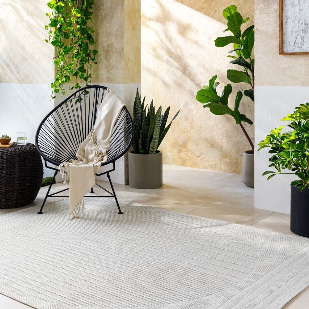 Sandra Beige Outdoor Rug by Livabliss - Image 2