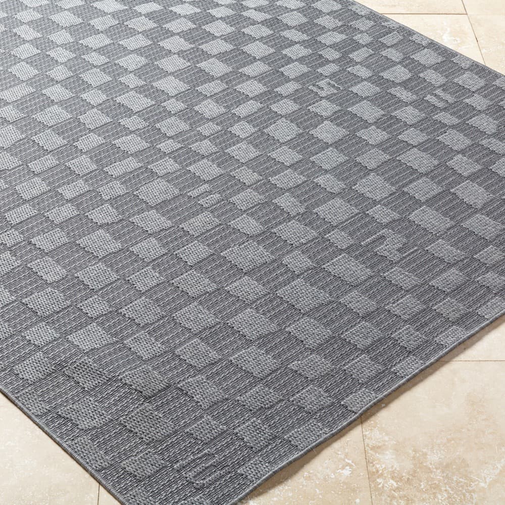 Sandra Charcoal Outdoor Rug by Livabliss - Image 3