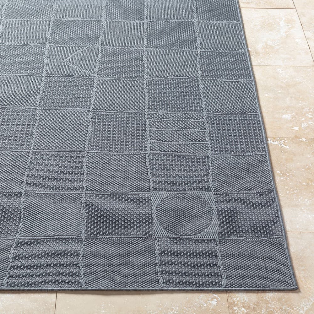 Sandra Charcoal Outdoor Rug by Livabliss - Image 4