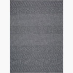 Sandra Charcoal Outdoor Rug by Livabliss