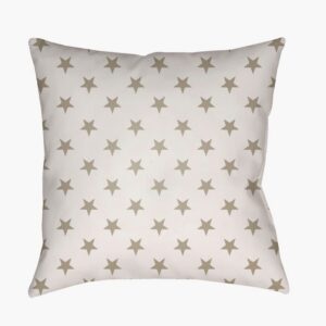 Americana II Ivory Outdoor Pillow by Livabliss