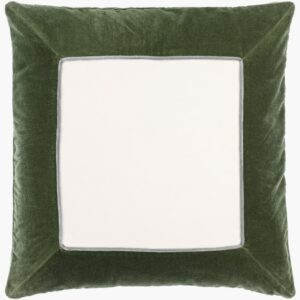 Squared Green Pillow by Livabliss