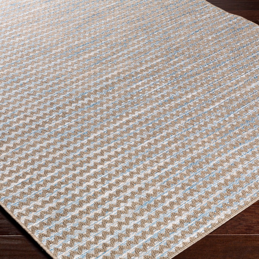 Santa Cruz Blue Outdoor Rug by Livabliss - Image 3