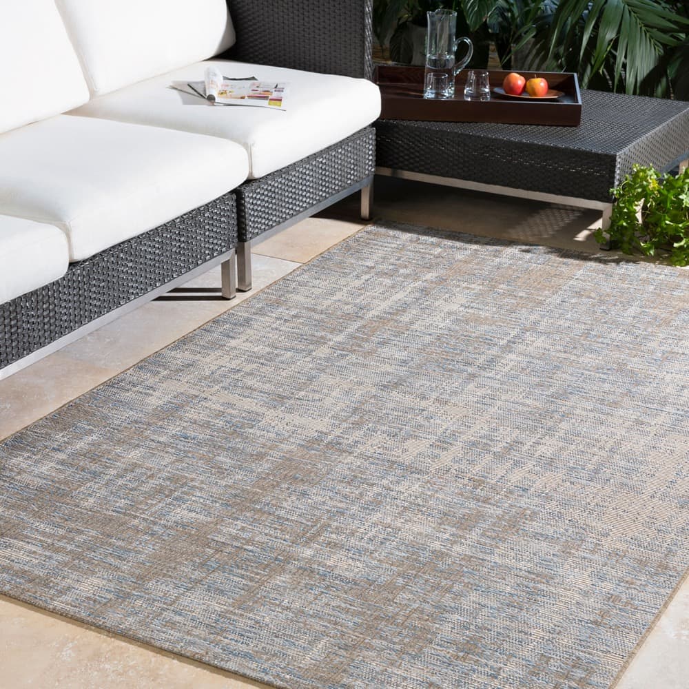 Santa Cruz Blue Outdoor Rug by Livabliss - Image 2