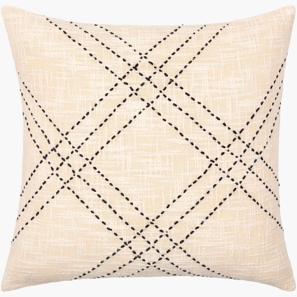 Sunnyvale Black Pillow by Livabliss