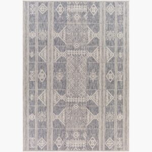 Tuareg Dark Blue  Outdoor Rug by Livabliss