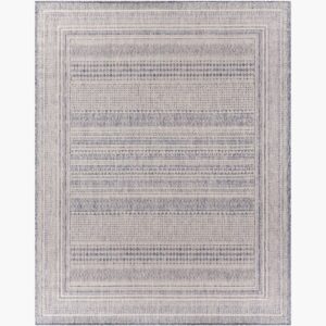 Tuareg Dark Blue  Outdoor Rug by Livabliss