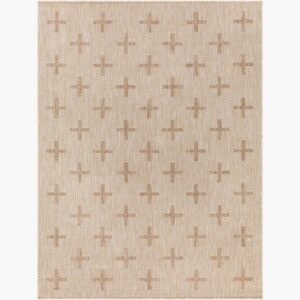 Tuareg Tan  Outdoor Rug by Livabliss