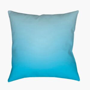 Textures Aqua Outdoor Pillow by Livabliss