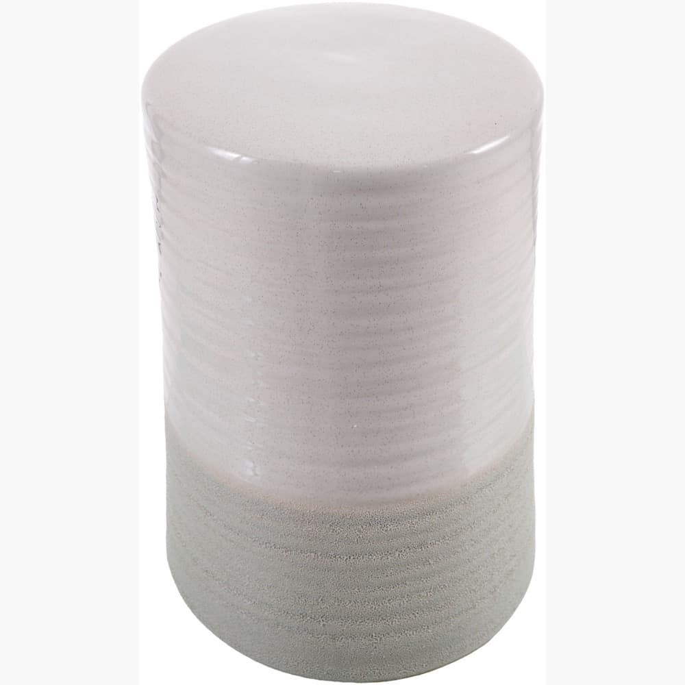 Waverly Beige Ceramic Garden Stool by Livabliss