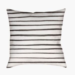 Stripes Ivory Outdoor Pillow by Livabliss