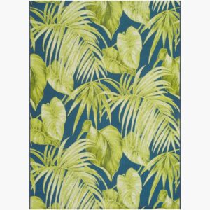 Warsaw Lime Green  Outdoor Rug by Livabliss