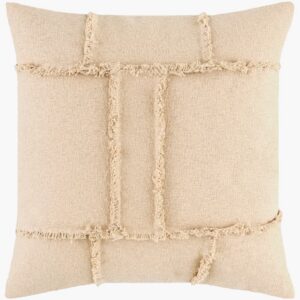Yulara Beige Pillow by Livabliss