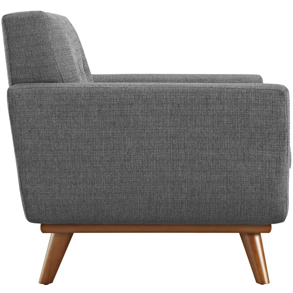 Engage Upholstered Fabric Armchair in Gray by Modway - Image 2