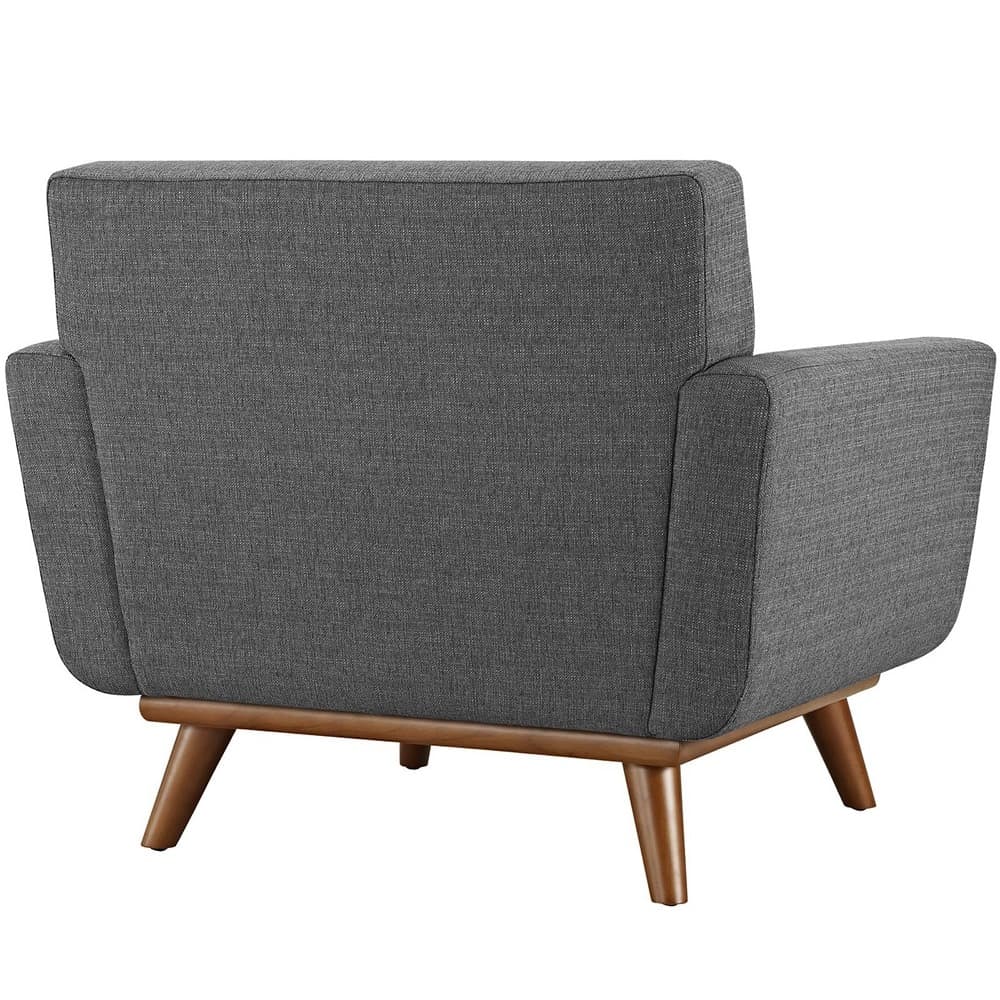 Engage Upholstered Fabric Armchair in Gray by Modway - Image 3