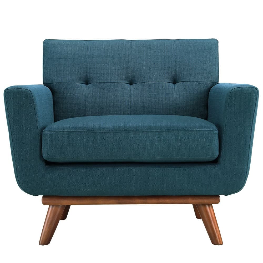 Engage Wood Armchair Set of 2 in Azure by Modway - Image 2