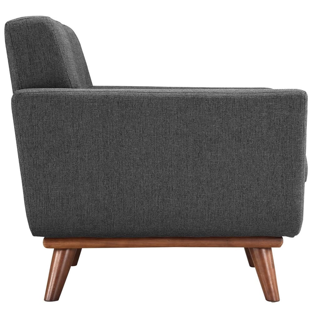 Engage Armchair and Loveseat Set of 2 in Gray by Modway - Image 3