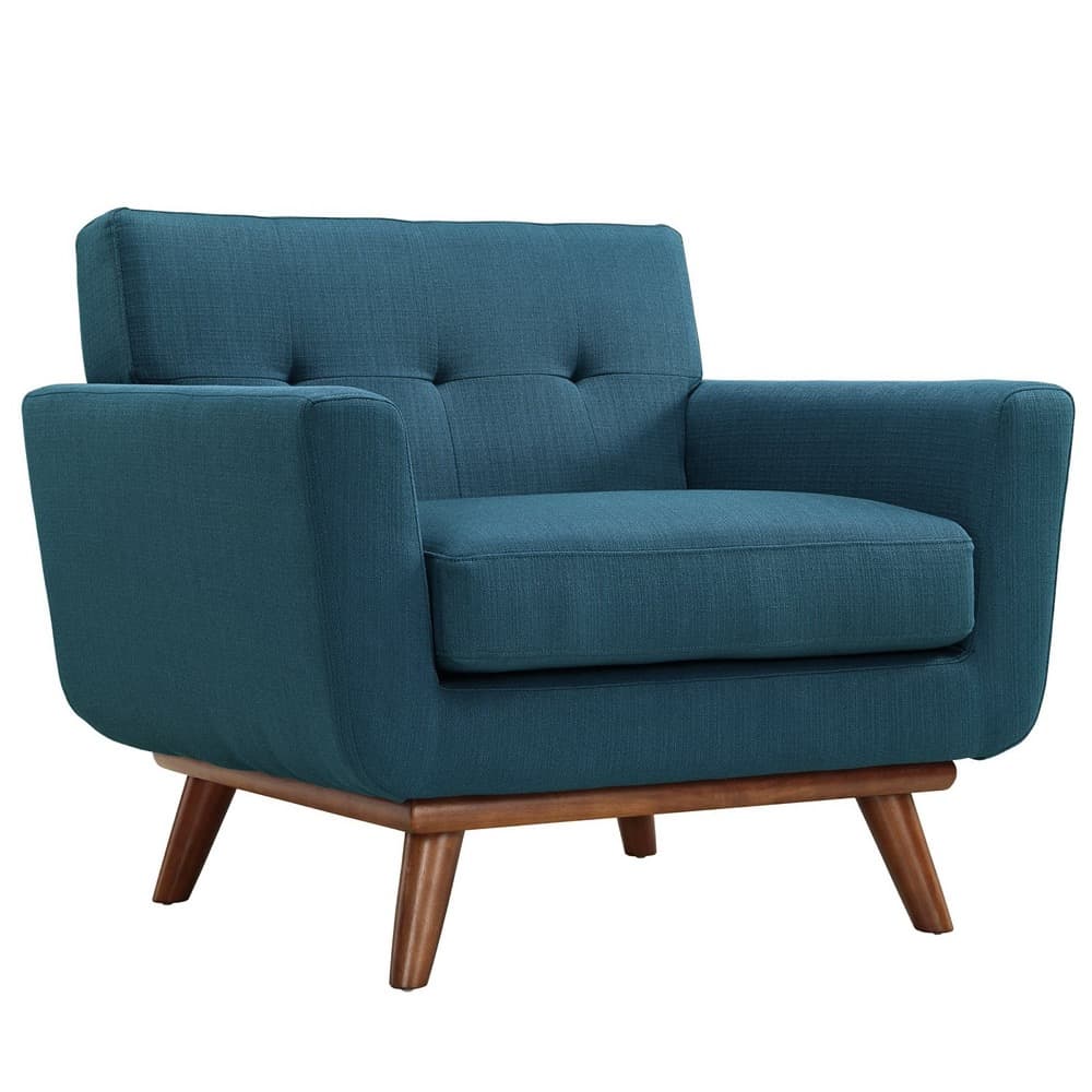 Engage Armchairs and Loveseat Set of 3 in Azure by Modway - Image 2