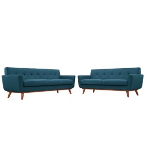 Engage Loveseat and Sofa Set of 2 in Azure by Modway