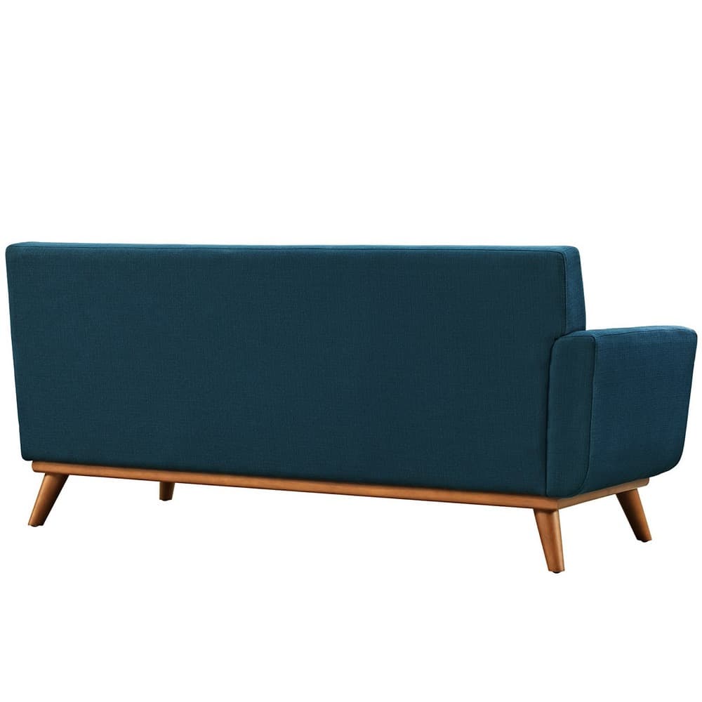 Engage Left-Arm Upholstered Fabric Loveseat in Azure by Modway - Image 2