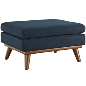 Engage Upholstered Fabric Ottoman in Azure by Modway