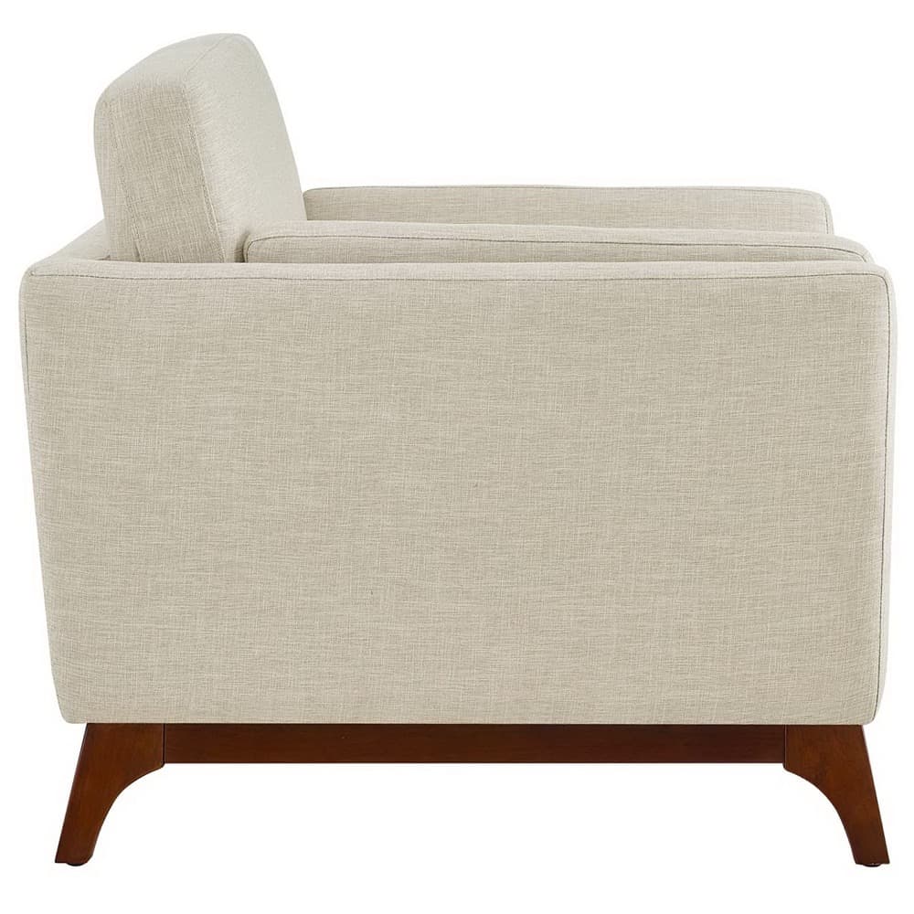 Chance Upholstered Fabric Armchair in Beige by Modway - Image 2