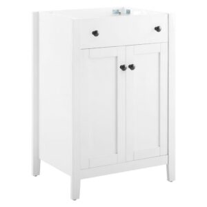 Nantucket 24" Bathroom Vanity Cabinet (Sink Basin Not Included) in White by Modway