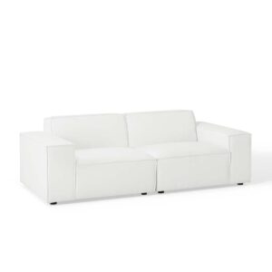 Restore 2-Piece Sectional Sofa in White by Modway