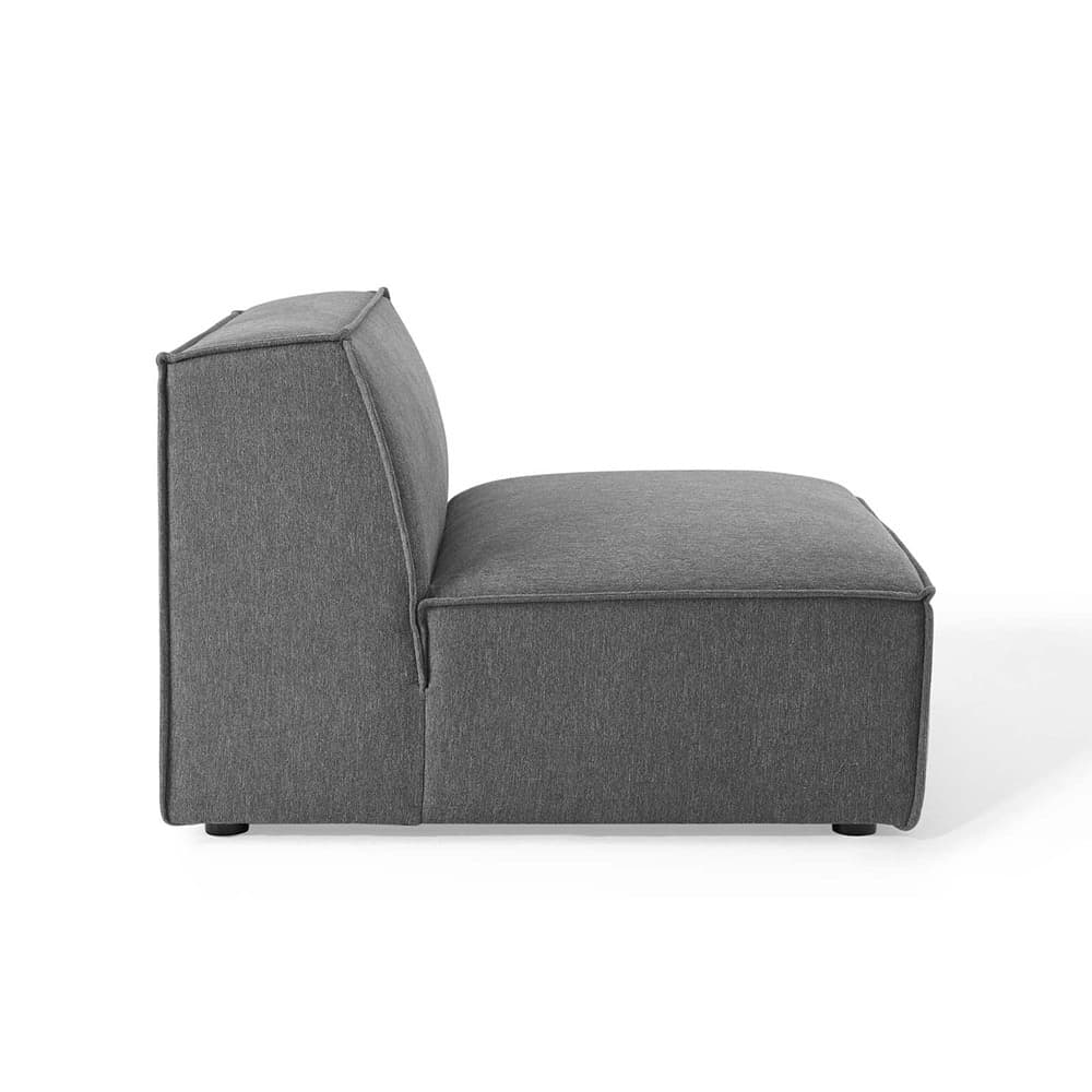 Restore 3-Piece Sectional Sofa in Charcoal by Modway - Image 7