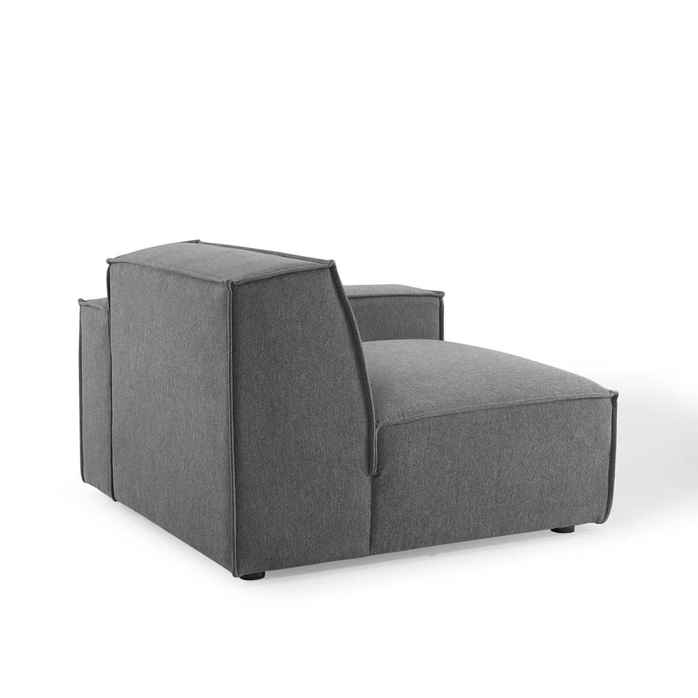 Restore 3-Piece Sectional Sofa in Charcoal by Modway - Image 8