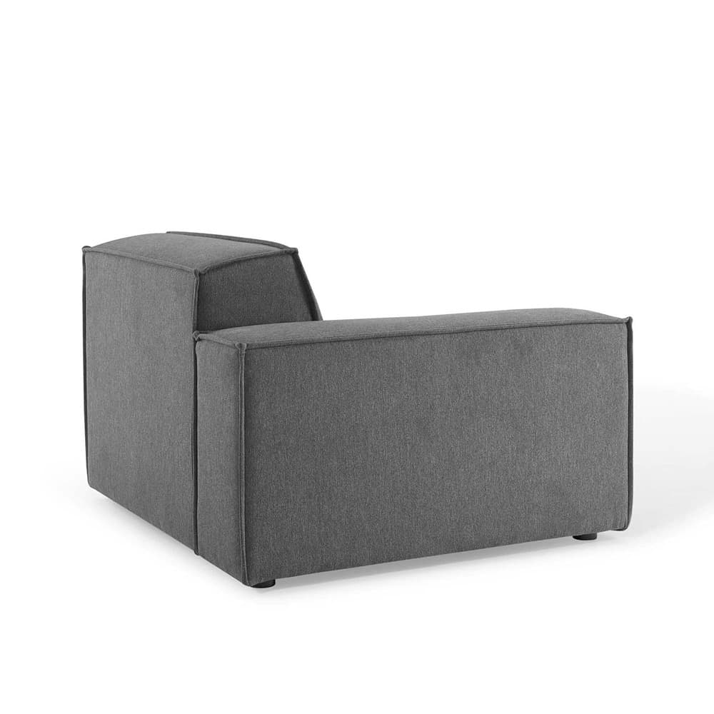 Restore 3-Piece Sectional Sofa in Charcoal by Modway - Image 9
