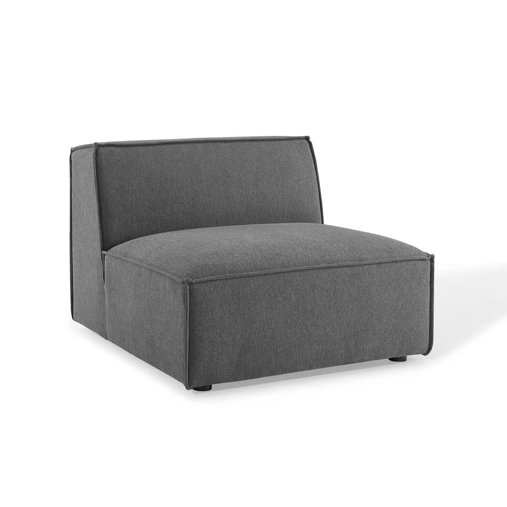 Restore 3-Piece Sectional Sofa in Charcoal by Modway - Image 4
