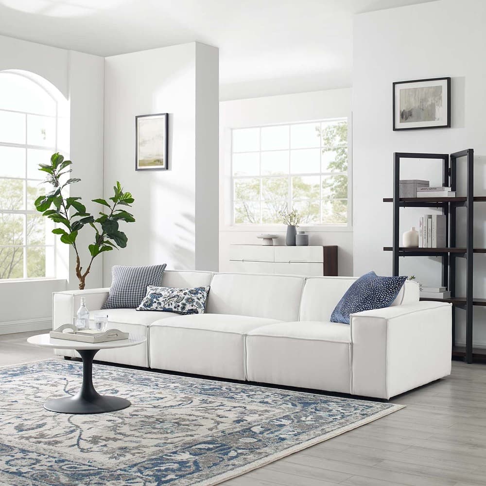 Restore 3-Piece Sectional Sofa in White by Modway - Image 13