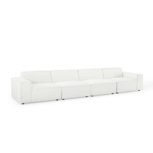 Restore 4-Piece Sectional Sofa in White by Modway