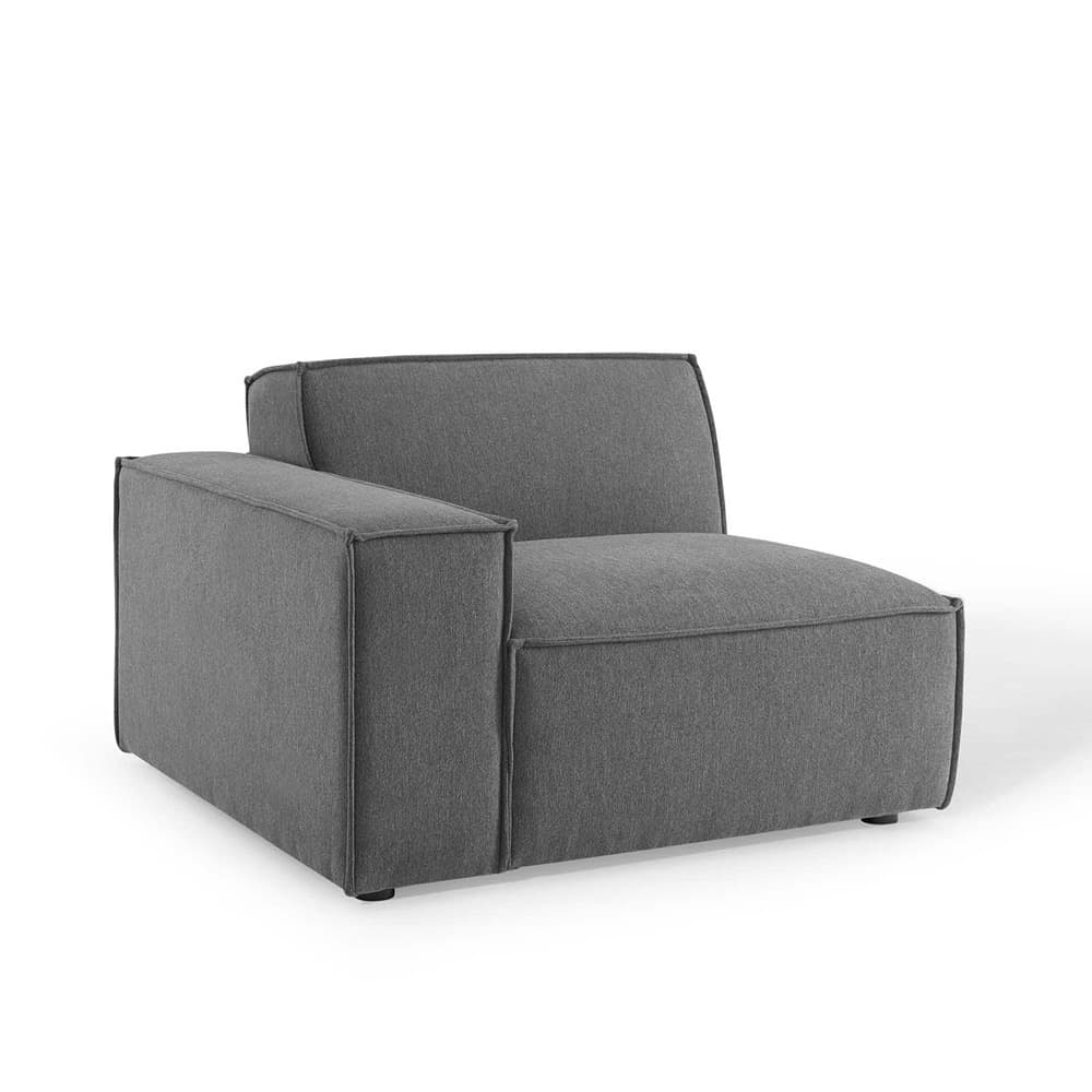 Restore 5-Piece Sectional Sofa in Charcoal by Modway - Image 5