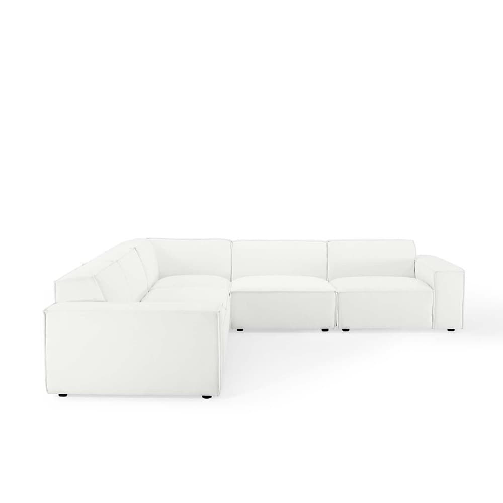 Restore 5-Piece Sectional Sofa in White by Modway - Image 2