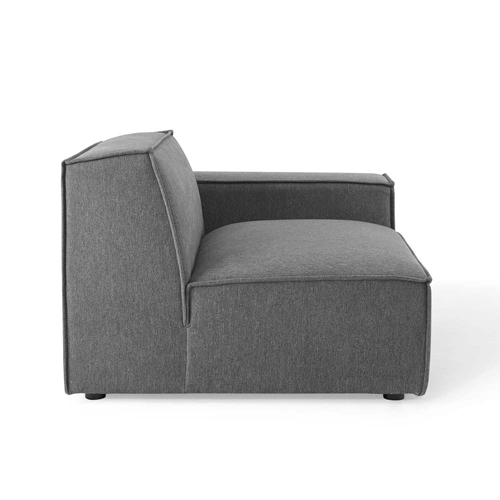 Restore 6-Piece Sectional Sofa in Charcoal by Modway - Image 4