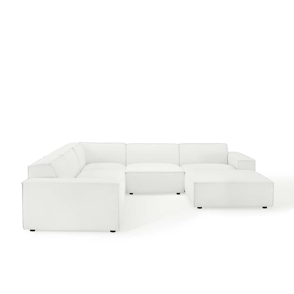 Restore 6-Piece Sectional Sofa in White by Modway - Image 2