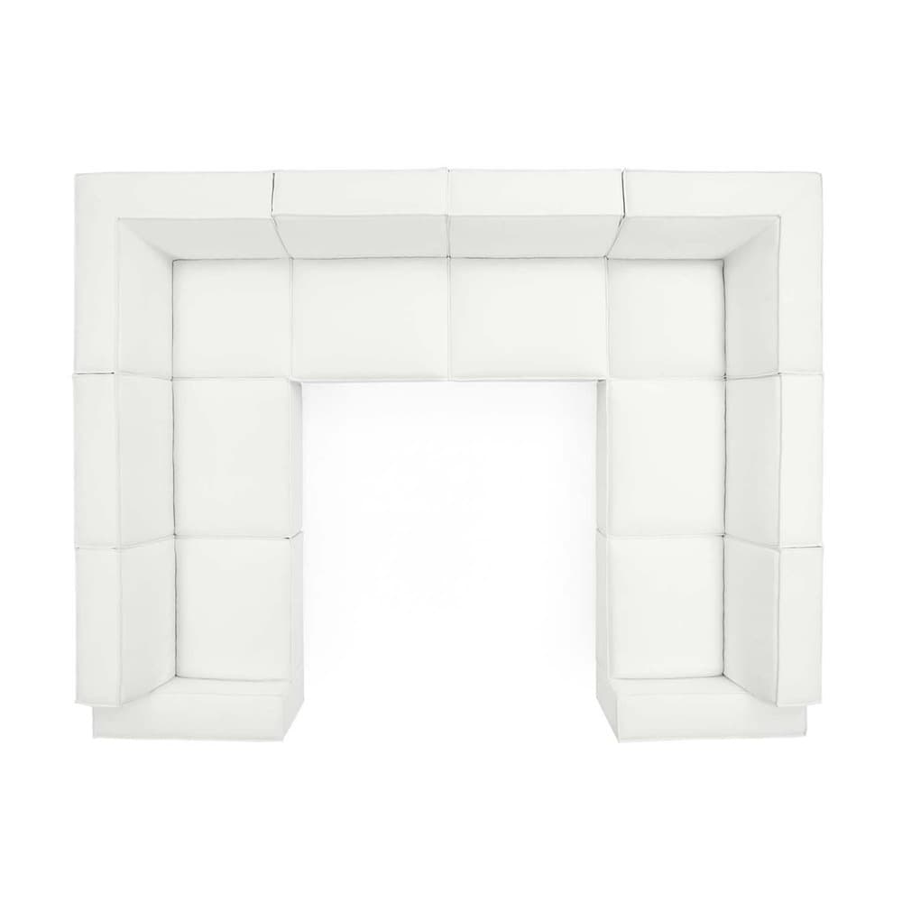 Restore 8-Piece Sectional Sofa in White by Modway