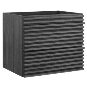 Render 24" Wall-Mount Bathroom Vanity Cabinet (Sink Basin Not Included) in Charcoal by Modway