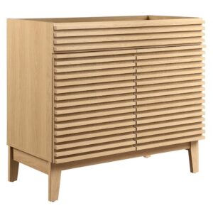 Render 36" Bathroom Vanity Cabinet in Oak by Modway