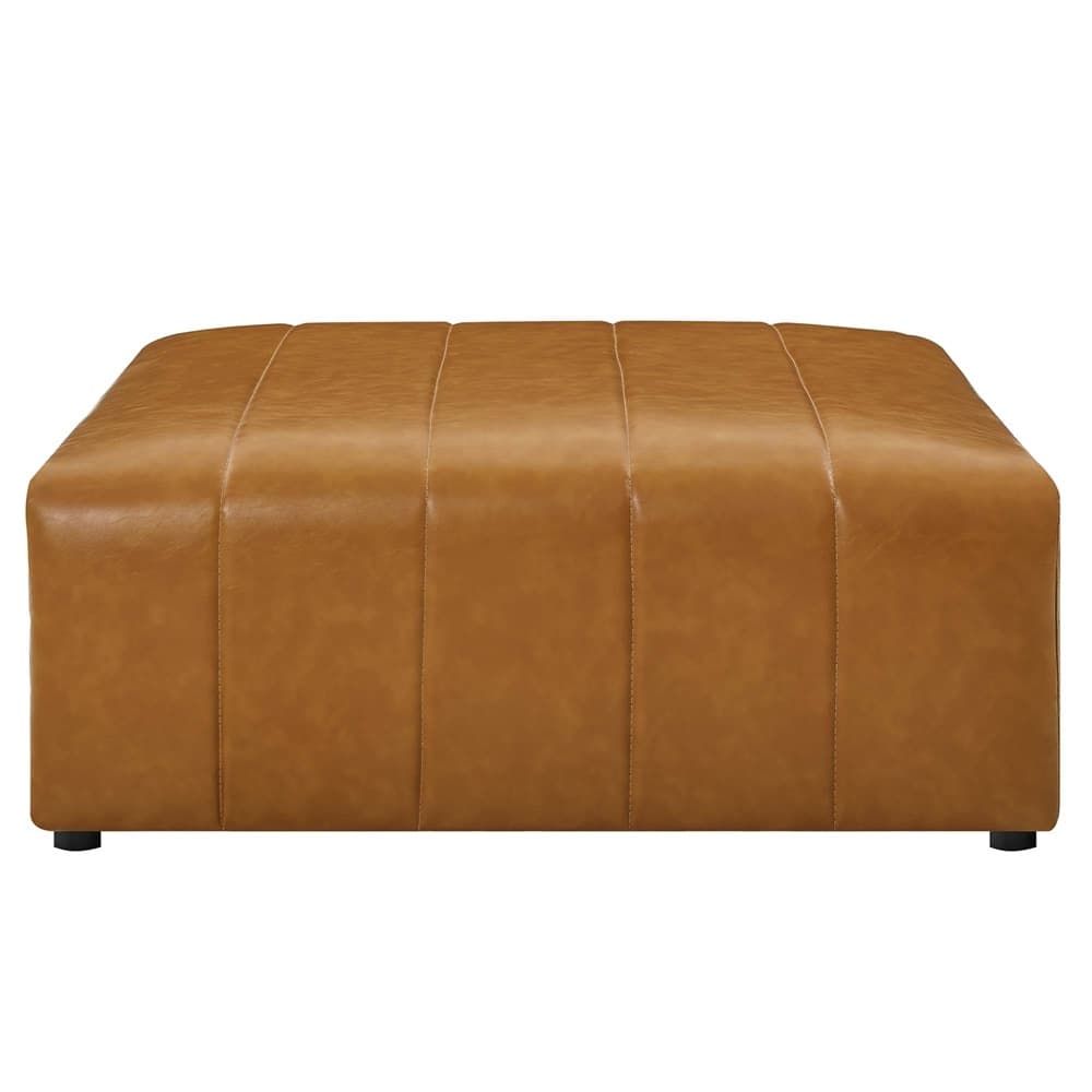 Bartlett 4-Piece Vegan Leather Sectional Sofa in Tan by Modway - Image 12