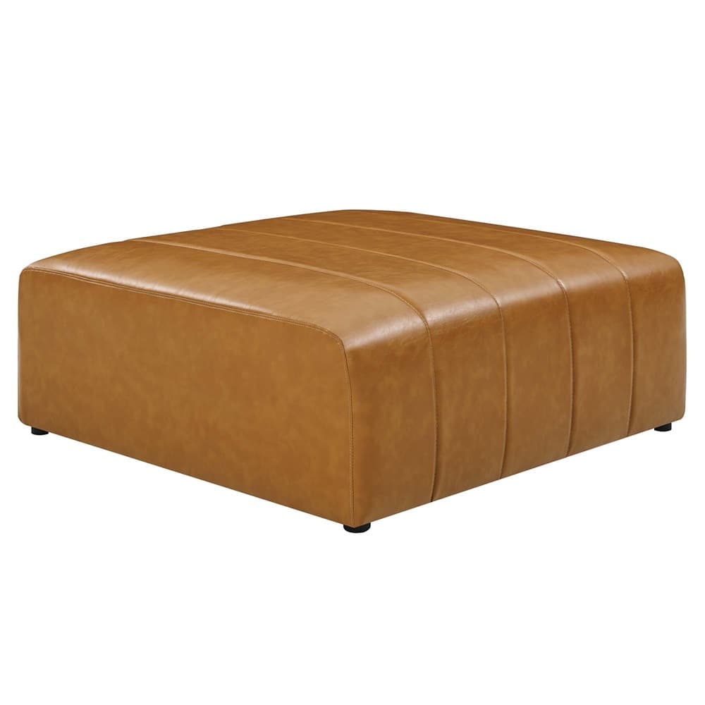 Bartlett 6-Piece Vegan Leather Sectional Sofa in Tan by Modway - Image 10