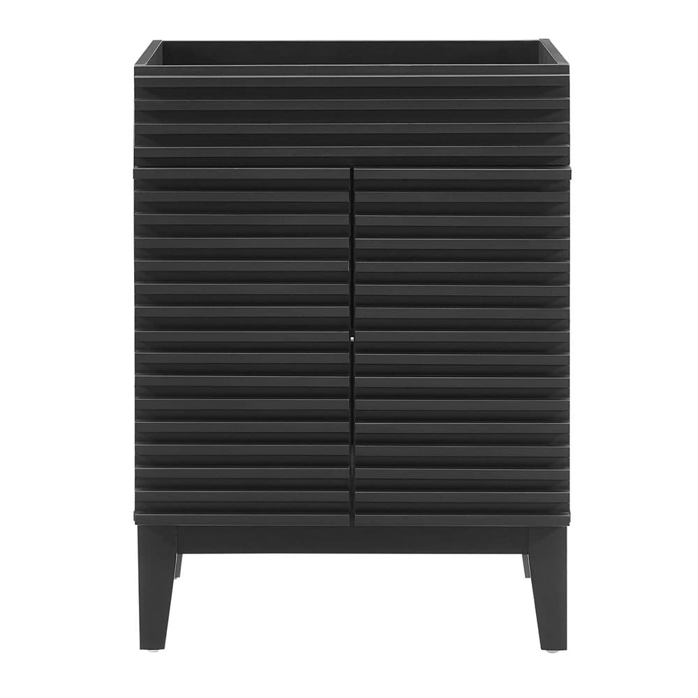 Render 24" Bathroom Vanity Cabinet (Sink Basin Not Included) in Black by Modway - Image 6
