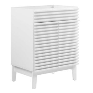 Render 24" Bathroom Vanity Cabinet (Sink Basin Not Included) in White by Modway