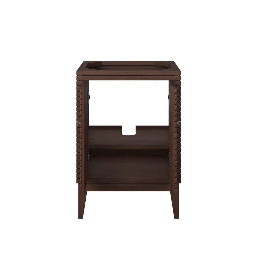 Ledger 24" Wood Bathroom Vanity Cabinet (Sink Basin Not Included) in Walnut by Modway - Image 7