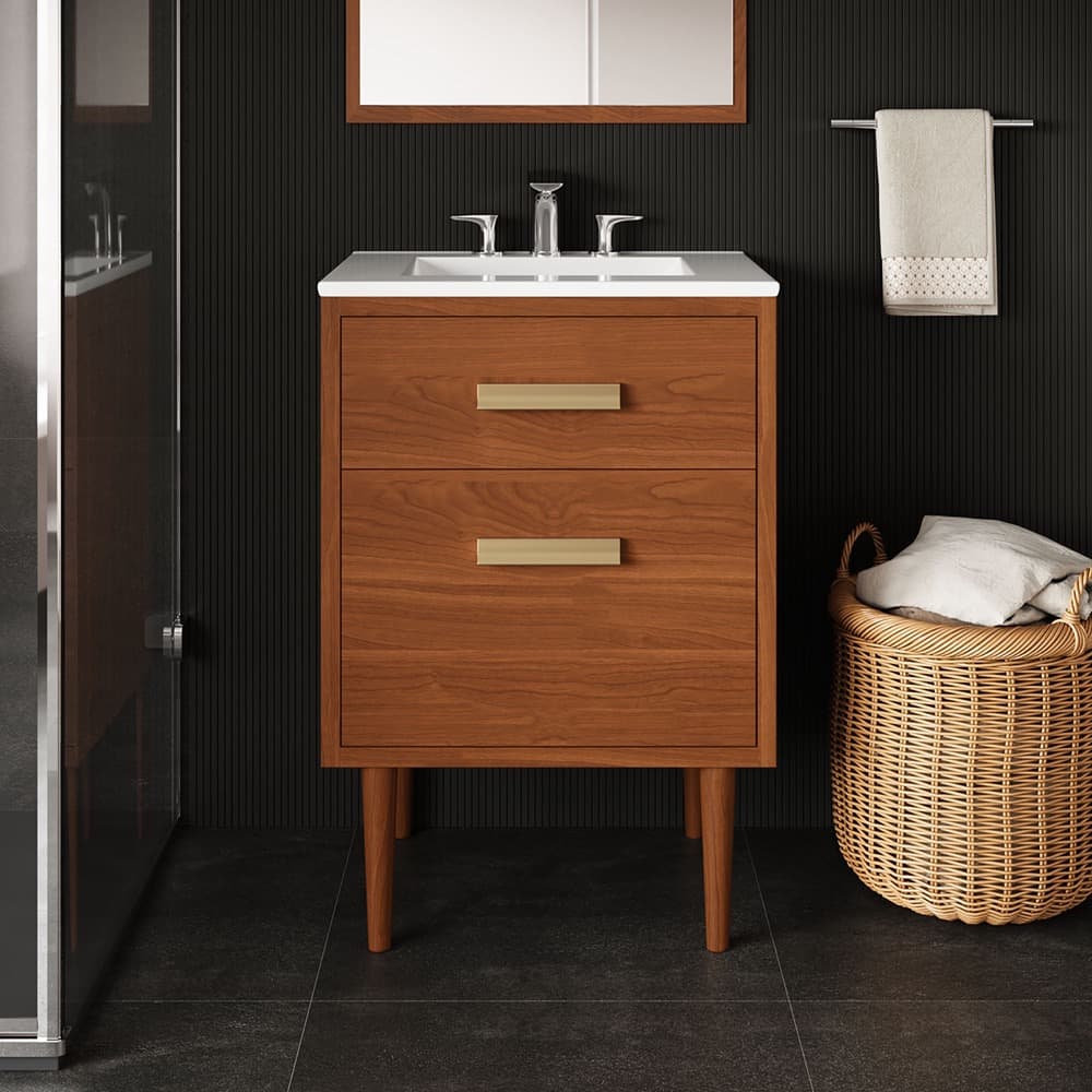 Cassia 24" Bathroom Vanity in Natural White by Modway - Image 8