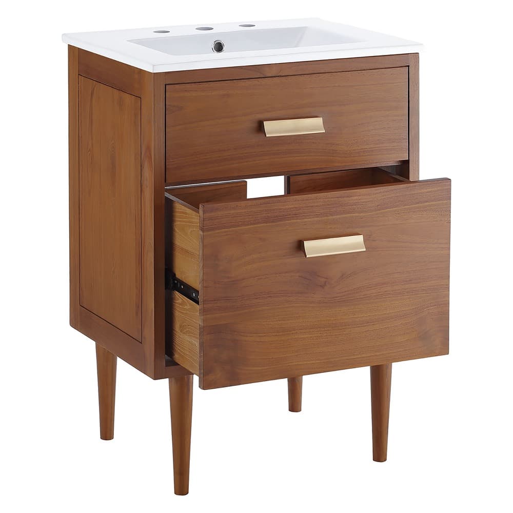 Cassia 24" Bathroom Vanity in Natural White by Modway - Image 4