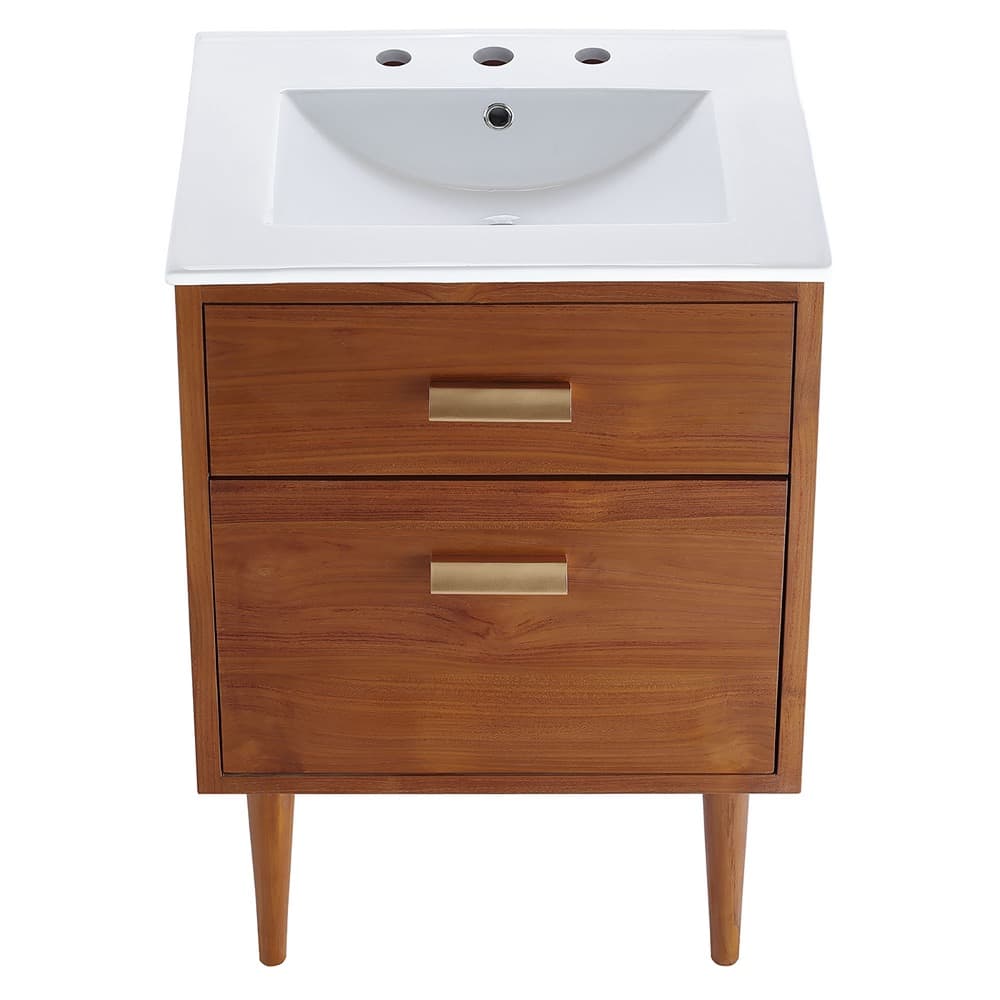 Cassia 24" Bathroom Vanity in Natural White by Modway - Image 5
